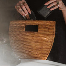 Load image into Gallery viewer, POKOLOKO Bali Bag Cut Out Handbag Caramel
