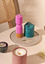 Load image into Gallery viewer, EBB & FLOW Colour Block Pillar Candle