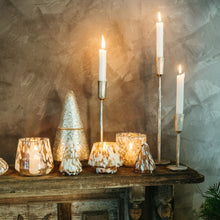 Load image into Gallery viewer, Luna Forged Candlestick (Large, Silver)