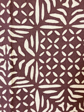 Load image into Gallery viewer, Cut Work Appliqué Blanket. Brown and Natural Cotton. 100% Cotton Blanket. Hand Made In Rural India. Use as a Blanket, Table Cloth, Curtain Etc...