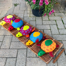 Load image into Gallery viewer, Turtles Block Printed Embroidered