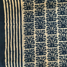 Load image into Gallery viewer, Indigo Block Print Batik Blanket / Throw