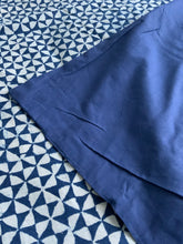 Load image into Gallery viewer, Indigo Block Print Batik Duvet Cover
