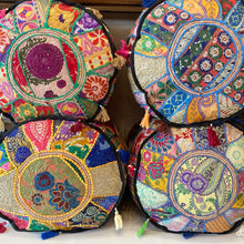 Load image into Gallery viewer, Taj Pouf Round Poufs Assorted
