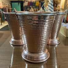 Load image into Gallery viewer, Copper Daal Bucket ( Pure Copper and Stainless Steel w/ Handle)