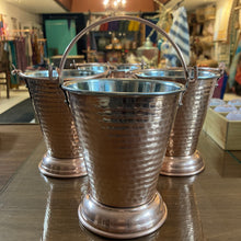 Load image into Gallery viewer, Copper Daal Bucket ( Pure Copper and Stainless Steel w/ Handle)