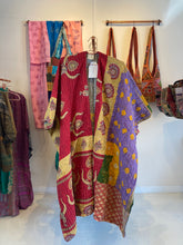 Load image into Gallery viewer, Kimono Dusters - WanderBird (Made from Vintage Kantha Blankets)