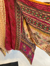 Load image into Gallery viewer, Kimono Dusters - WanderBird (Made from Vintage Kantha Blankets)
