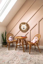 Load image into Gallery viewer, RATTAN KIDS TABLE SET 2 CHAIRS AND 1 TABLE
