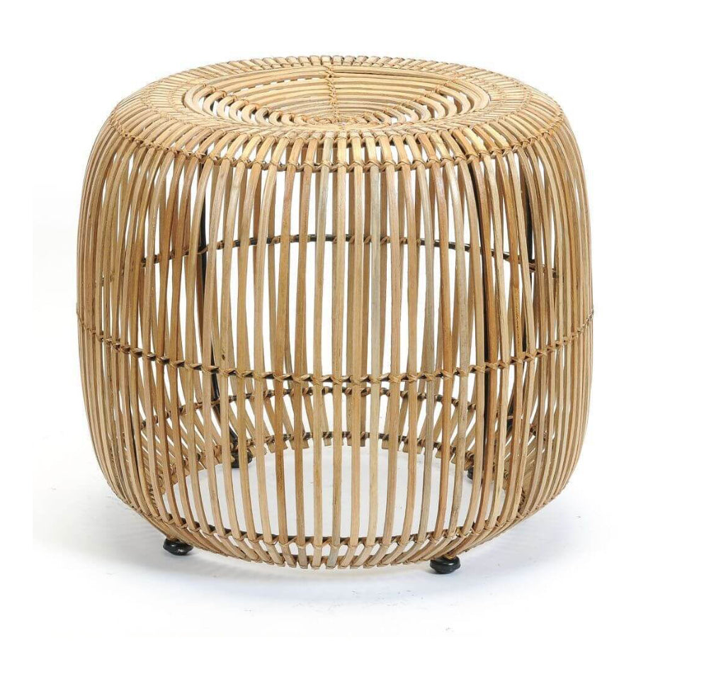 Celeste Rattan Ottoman-BBL