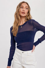 Load image into Gallery viewer, Metallic Fitted Mesh Top
