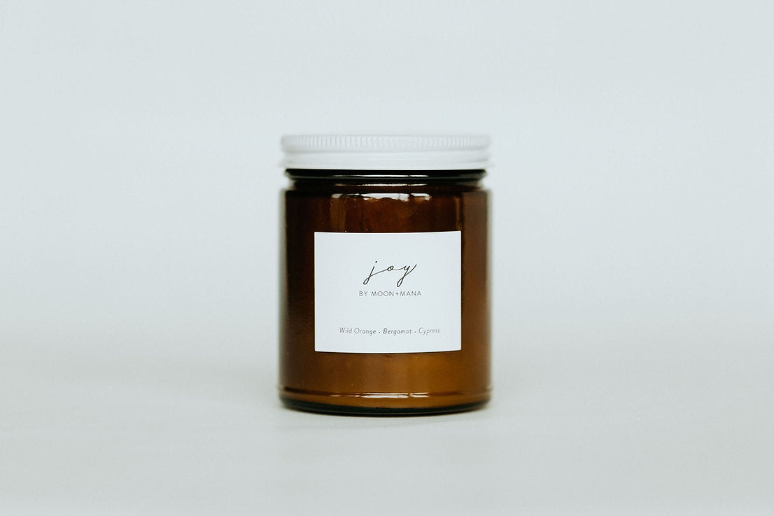 JOY candle by moon + mana
