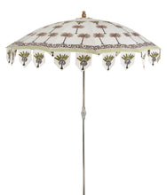Load image into Gallery viewer, Palms Block Print Parasol Umbrella 3-9103
