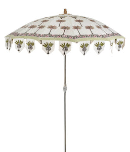 Palms Block Print Parasol Umbrella 3-9103