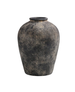 Black Terracotta Vase Small 4100