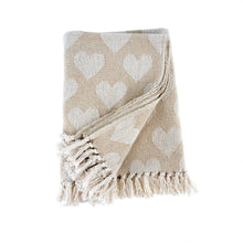 Load image into Gallery viewer, Heart Throw, White

