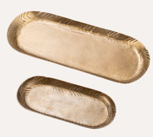 Load image into Gallery viewer, Forged Iron Oval Trays Set/2 1-0408
