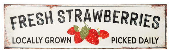 Fresh Strawberries Sign CG188167
