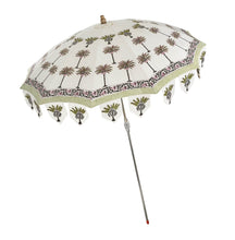Load image into Gallery viewer, Palms Block Print Parasol Umbrella 3-9103
