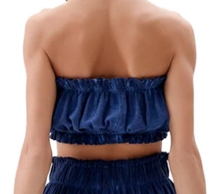 POKOLOKO - BANDEAU ROYAL BLUE TOP