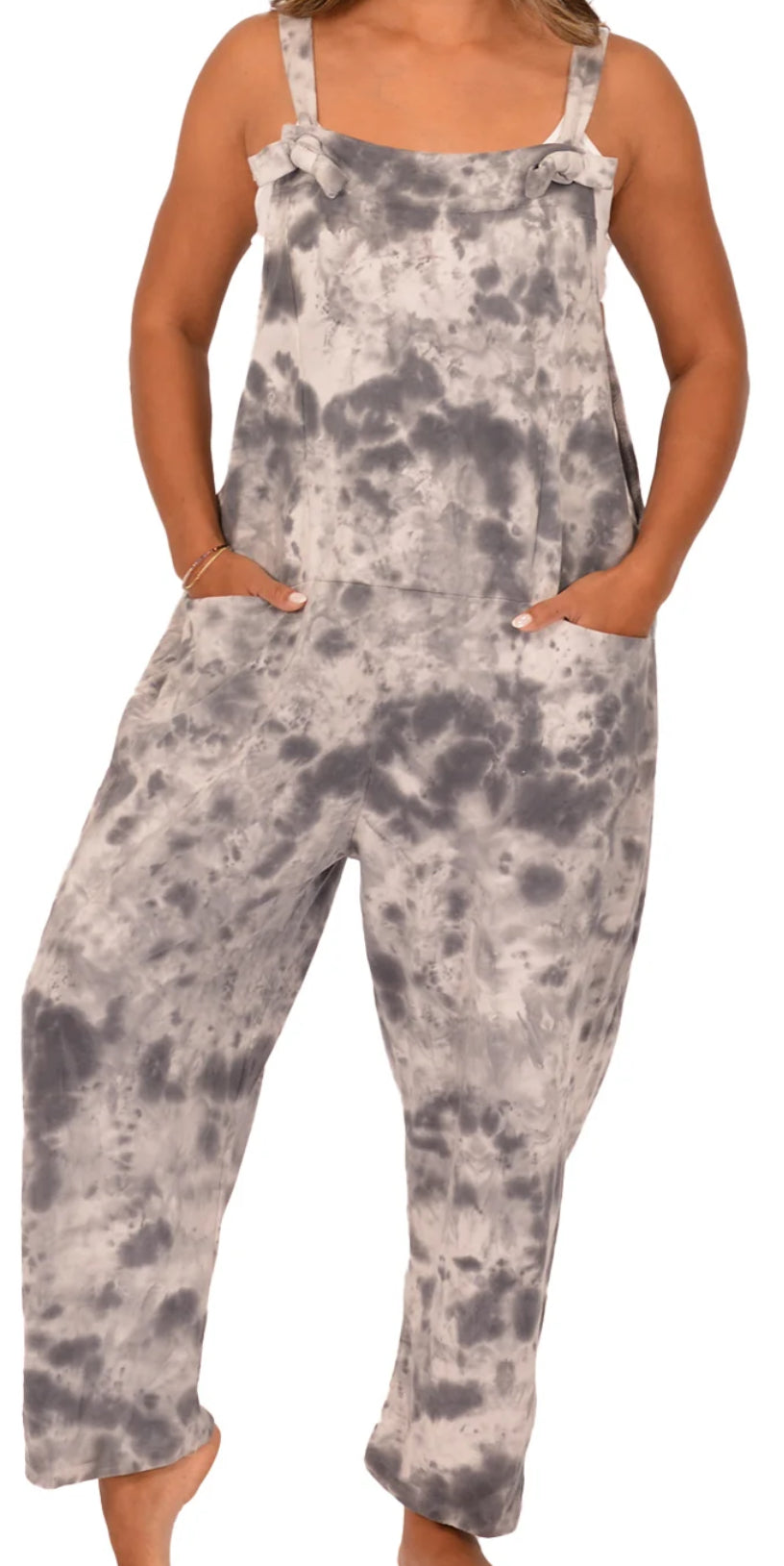 GREY TIE DYE JUMPER
