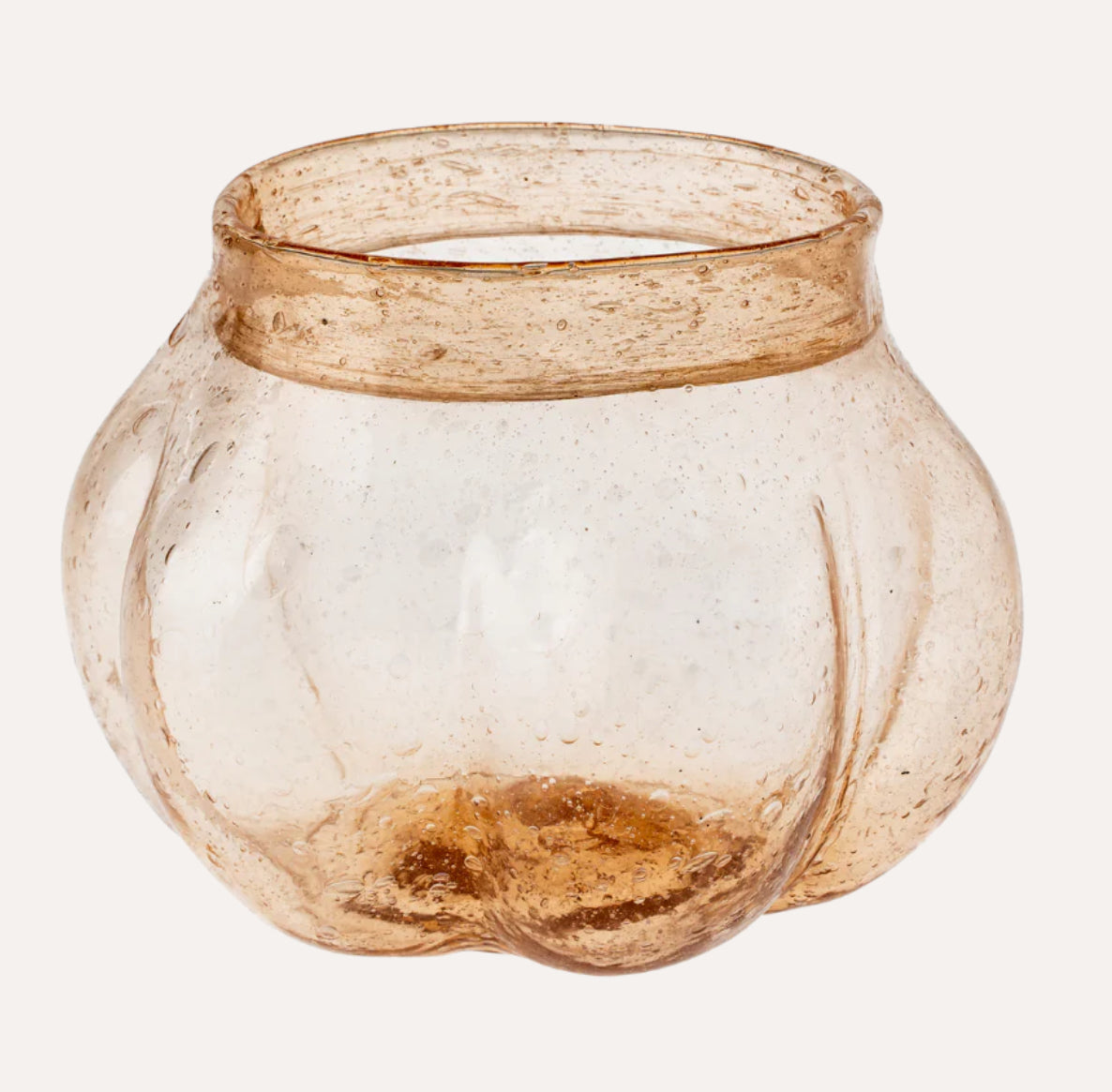 Recycled Glass Vase Coral 1 -0405