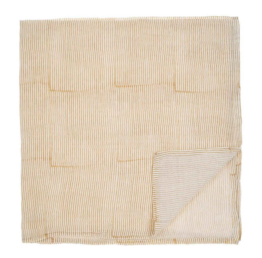 Block Print Swaddle, Sand - Indaba