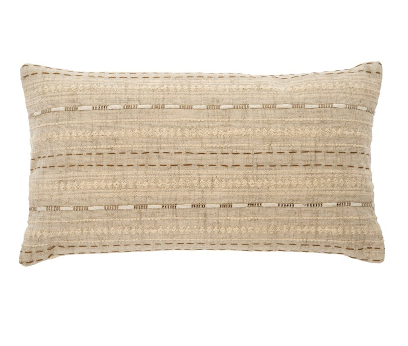 Alta Embroidered Pillow, 21x12