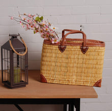 Load image into Gallery viewer, Rectangular Straw Market Bag

