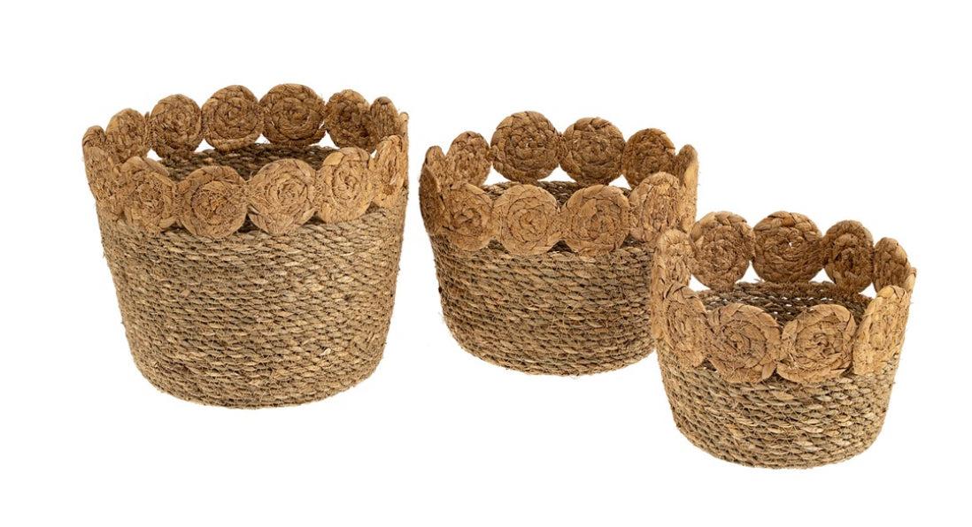 Meadow Seagrass BASKETS - SET OF 3 1-0709