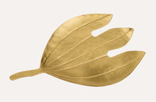Load image into Gallery viewer, Monstera Leaf Brass Trinket Dish 1-0548
