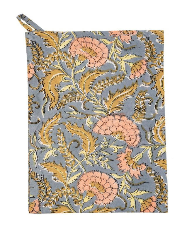 Curacao Block Print Tea Towel
