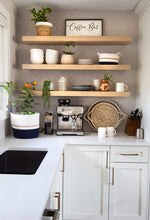 Load image into Gallery viewer, Round Navy White Storage set of 3
