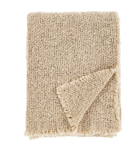 Sable Fringe Throw, Natural