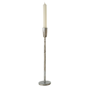 Luna Forged Candlestick (Large, Silver)