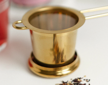 Load image into Gallery viewer, Gold Goddess Tea Strainer
