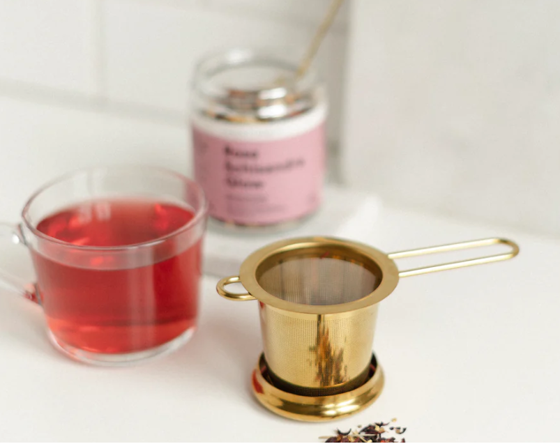 Gold Goddess Tea Strainer