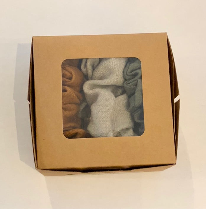 Seth Linen Scrunchies - Set of 3