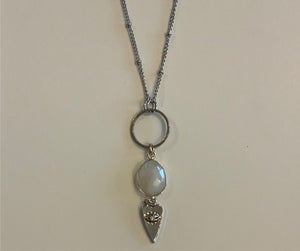 Maiden Perras - Rainbow Moonstone Necklace