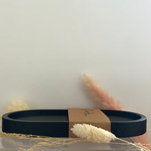 Load image into Gallery viewer, Small Tray (Black, White Stamped, &amp; Marble)
