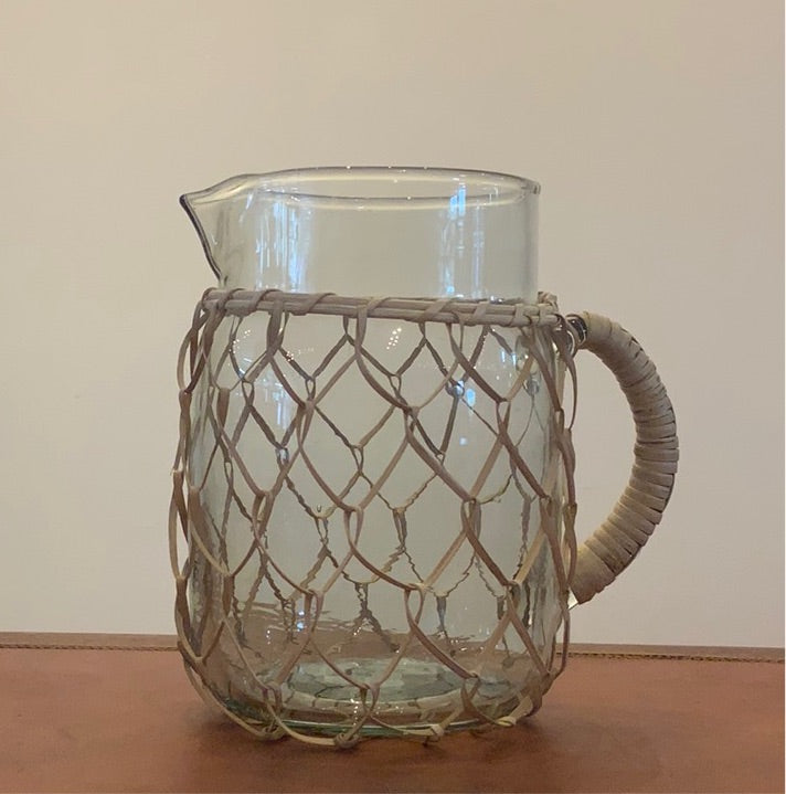 Indaba Woven Glass Pitcher - Large