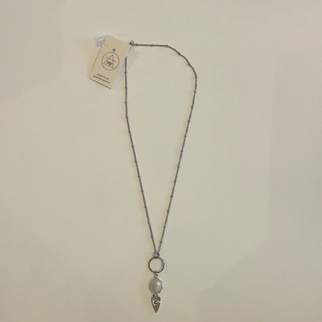 Maiden Perras - Rainbow Moonstone Necklace