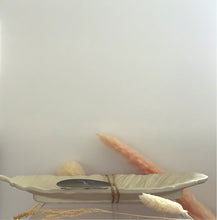 Load image into Gallery viewer, Feather Ring Dish (Black, White &amp; Stone)
