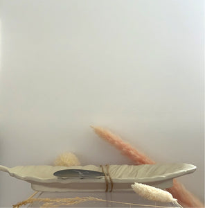 Feather Ring Dish (Black, White & Stone)