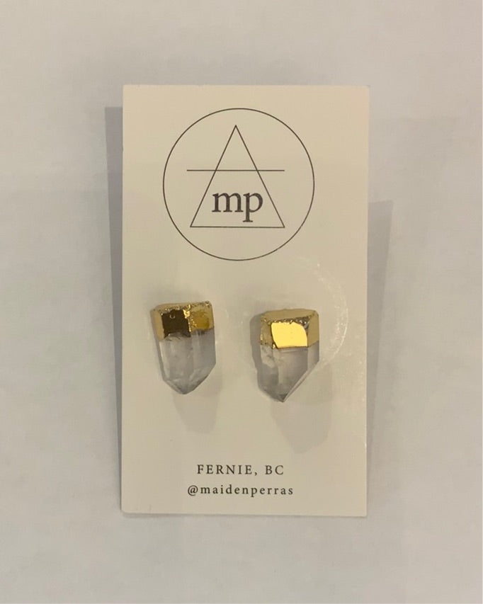 Maiden Perras Crystal Quartz Earrings