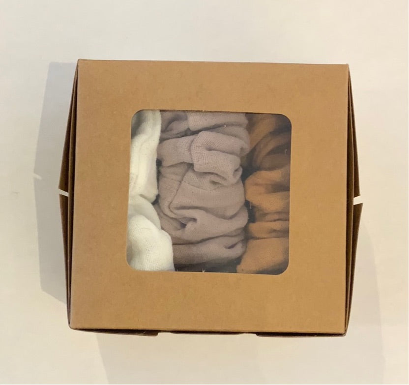 Seth Muslin Scrunchies - Set of 3