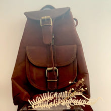 Load image into Gallery viewer, Small Leather Backpack
