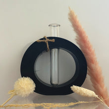 Load image into Gallery viewer, Round Vase (Black, White, &amp; Stone
