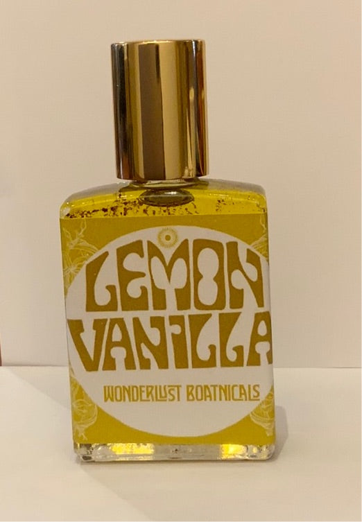 Wanderlust Botanicals Essential Oil Perfume - Lemon Vanilla