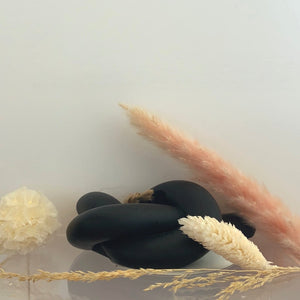 Knot Candle Holder (Black, White & Stone 2/each)